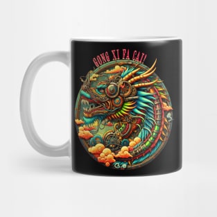 Steampunk Chinese New Year Dragon Mug